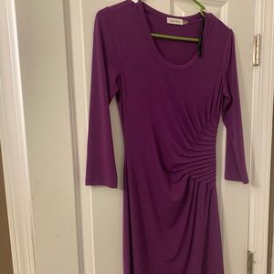 Purple Calvin Klein Dress Size 2